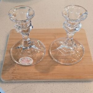 Elegant Crystal Candle Holders